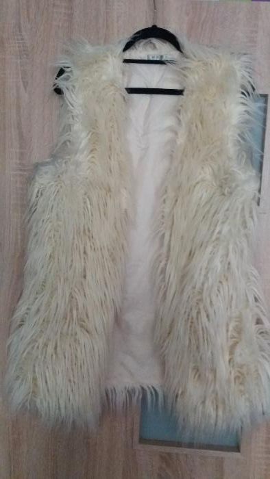 kamizelka futrzana,futro rozm.uniwersalny lama