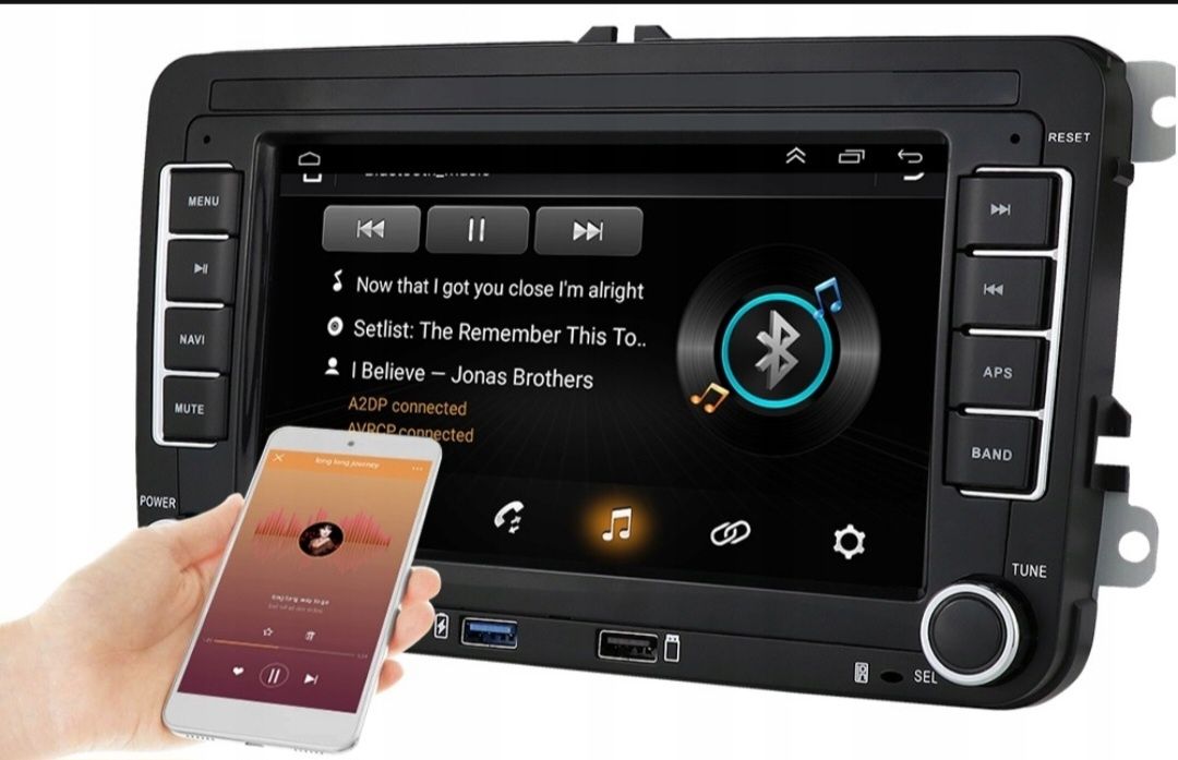 Camecho radio samochodowe 2DIN dedykowane do VW Seata i Skody Android