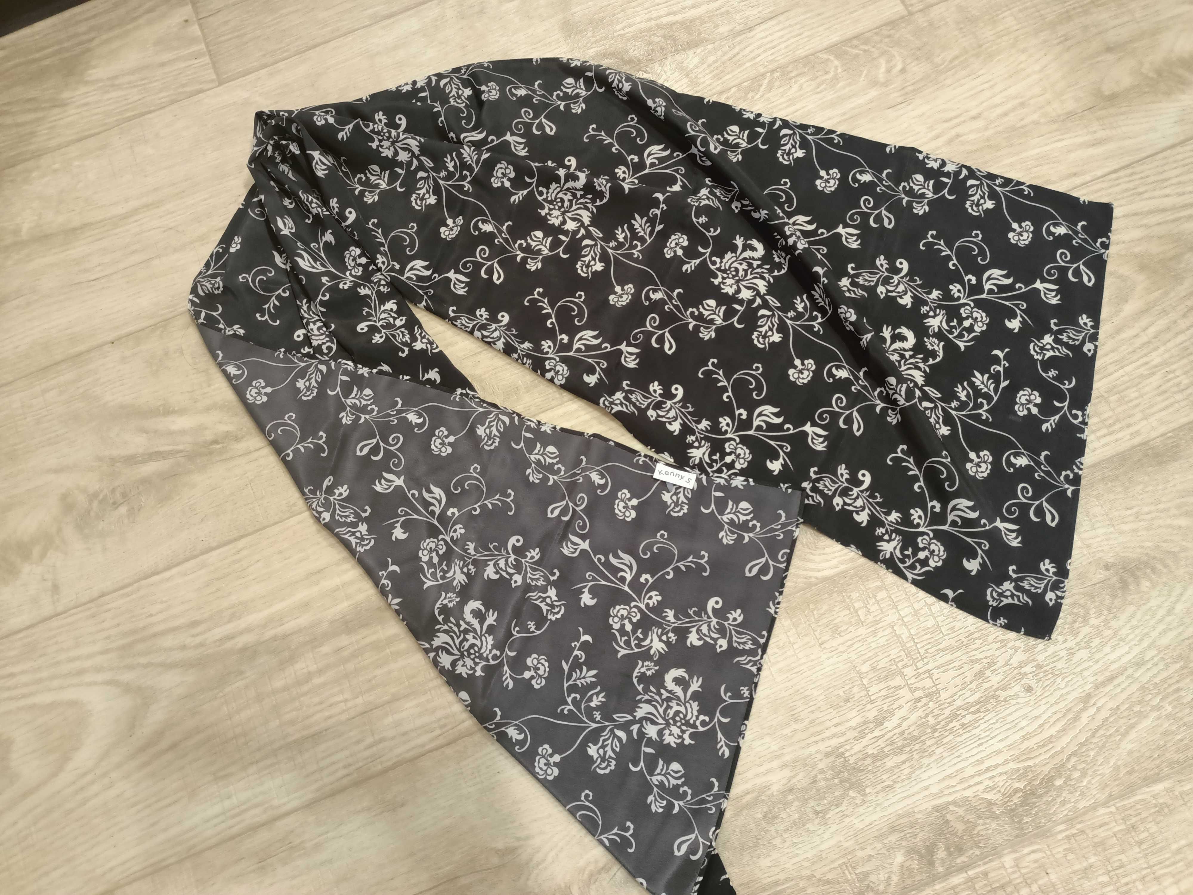 Новый шарф серый 145 на 35 см шарфик
