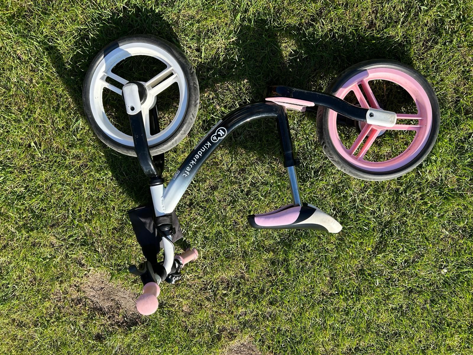 Rower Rowerek biegowy Kinderkraf różowy
