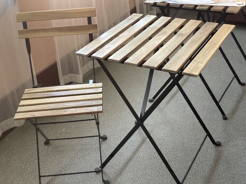 Conjunto Ikea Tarno 2 cadeiras 1 mesa esplanada