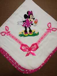 Fralda bordada Minnie Mouse