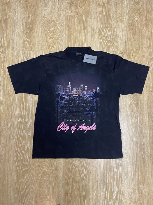 balenciaga city of angels tee