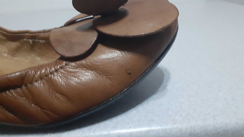 Baleriny na koturnie Ryłko 38