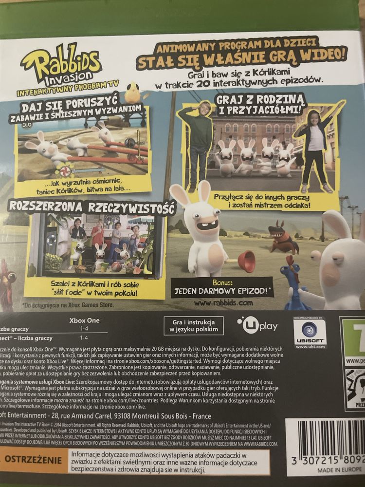 Gra Rabbids invansion Xbox Kinect