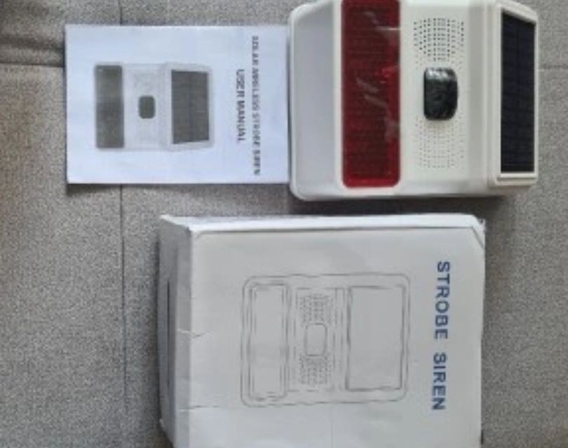 Alarm sygnalizator zewnętrzny z solarami Tuya 433MHz