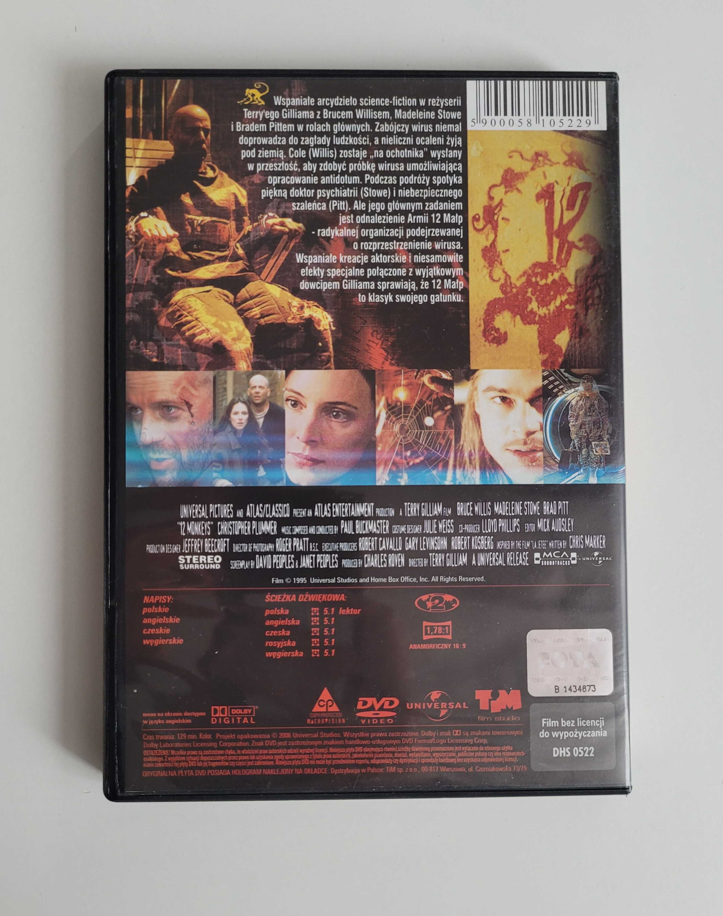 Film DVD 12 Małp