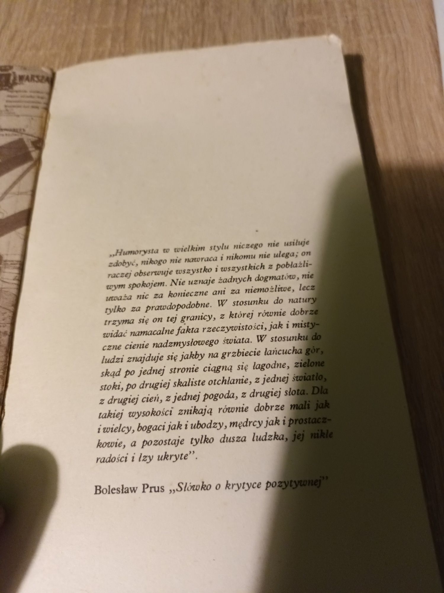 Książka,,Bolesław Prus "
