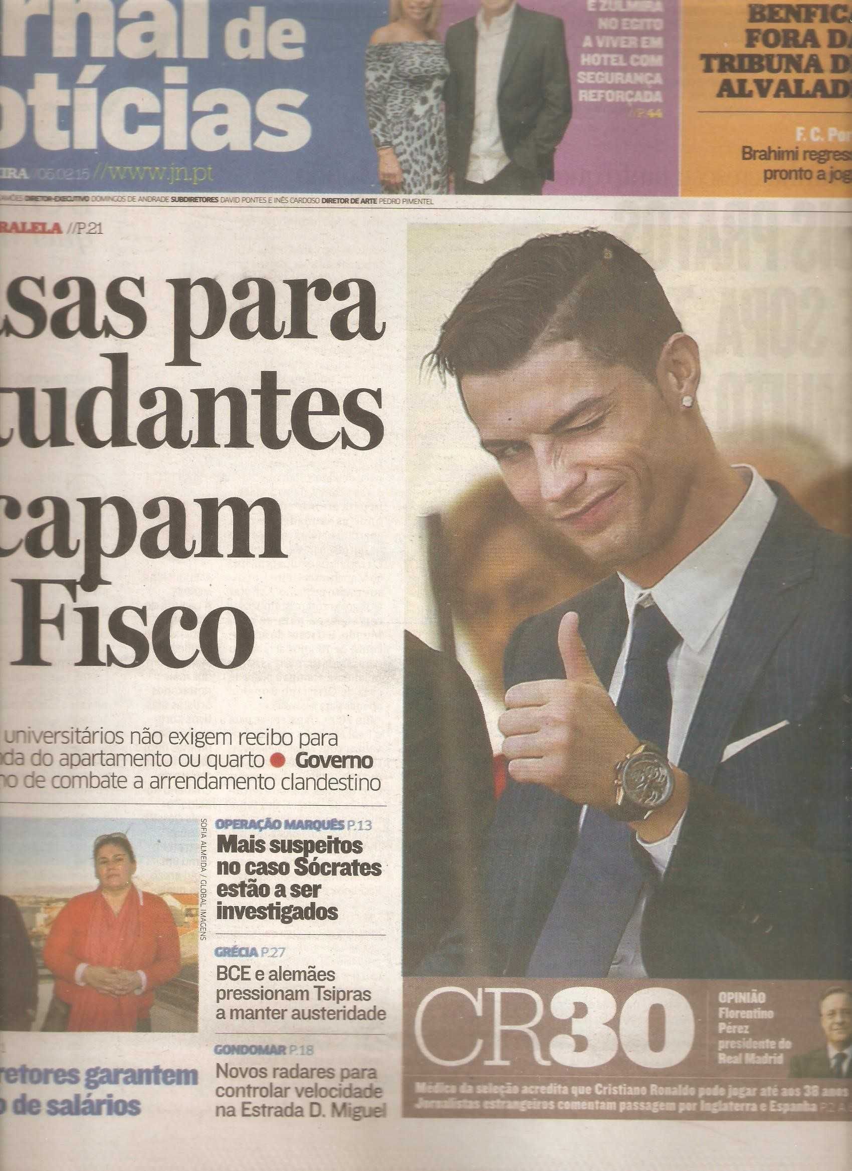 Cristiano Ronaldo CR30 em capa de 2015