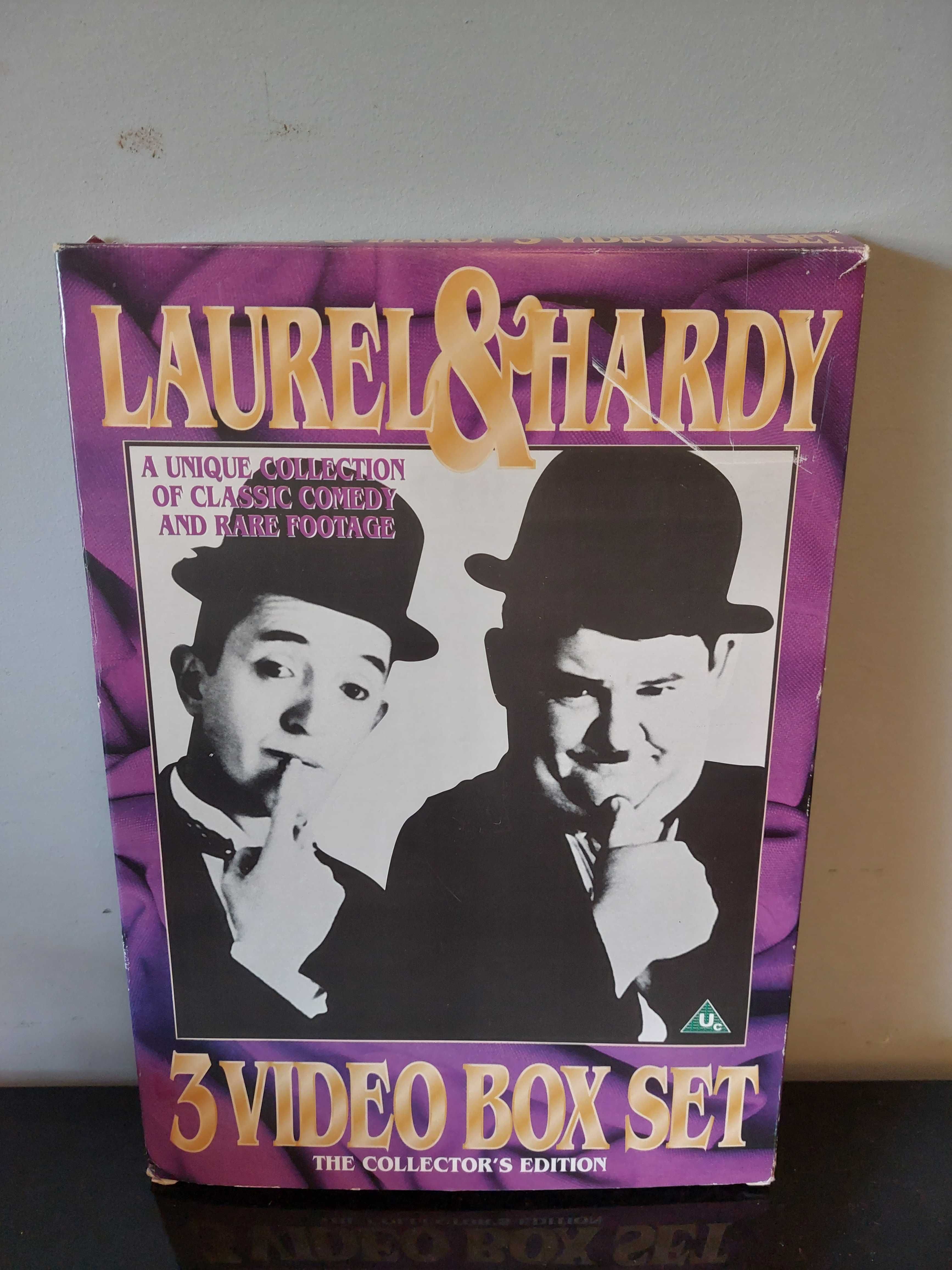 3x kaseta VHS Laurel Hardy Flip Flap Flying Deuces This Is Your Life