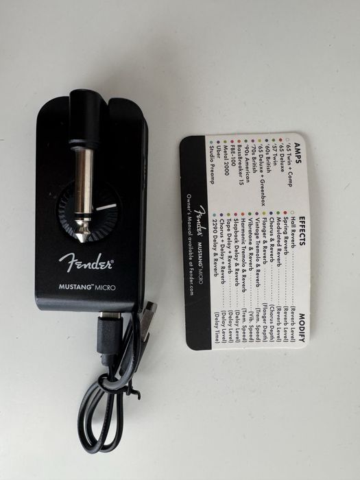 Fender Mustang Micro amplug