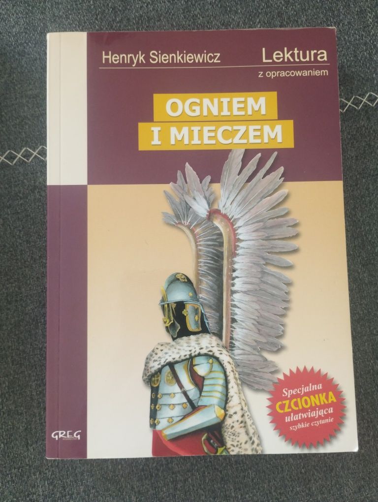 Książka "Ogniem i mieczem" oraz nowele 2 Henryka Sienkiewicza