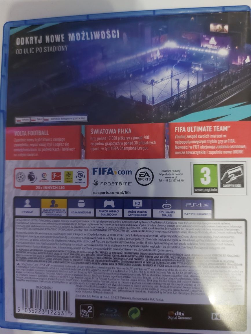 Płyta PlayStation 4 Fifa 2020