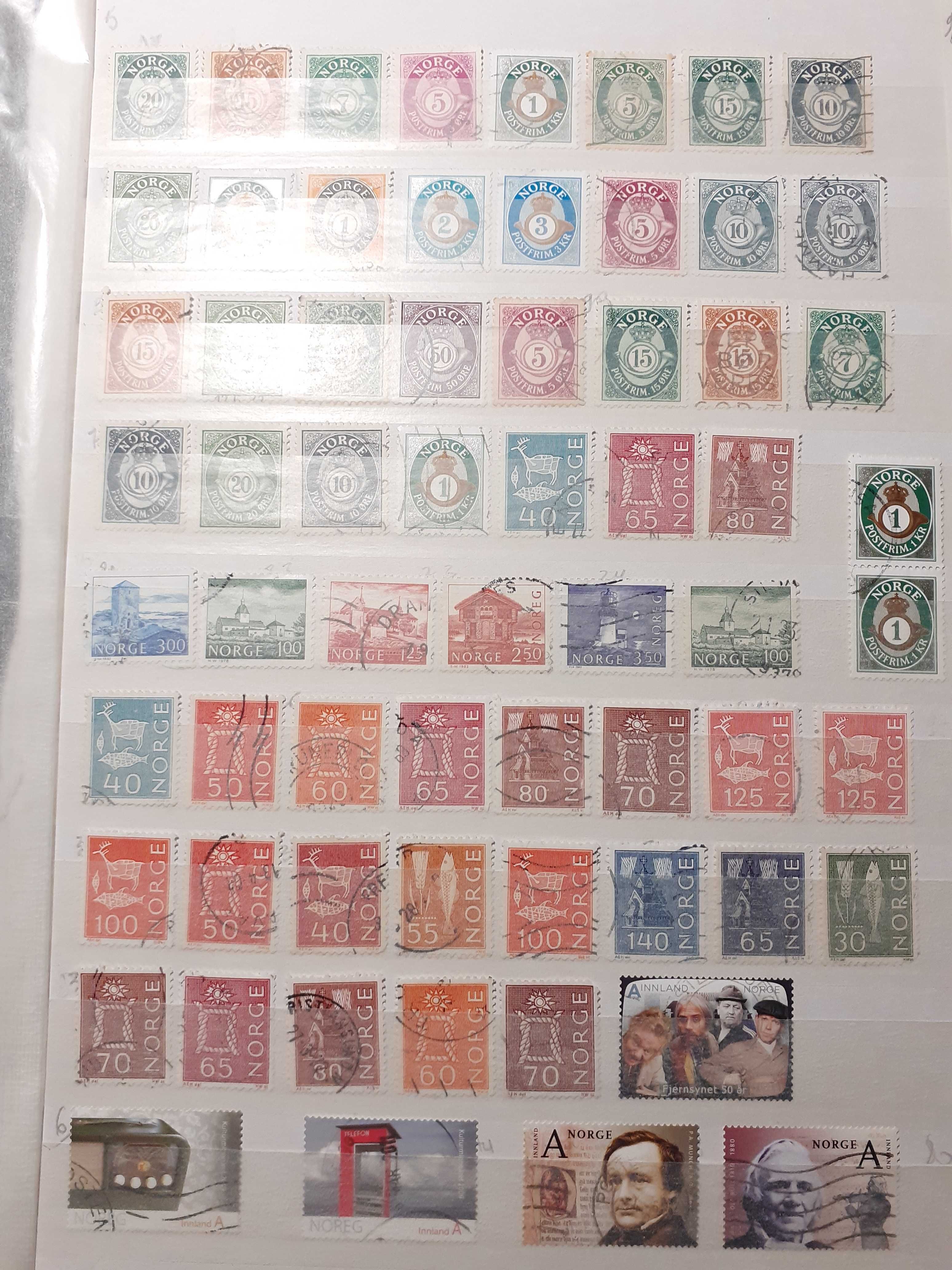 Znaczki pocztowe Norwegii zbiór I