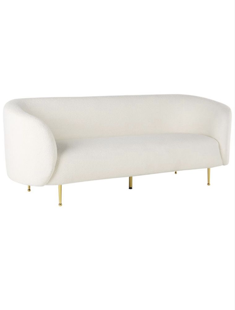 Trzyosobowa Sofa Bouncle glamour jak NOWA świeżo wyprana