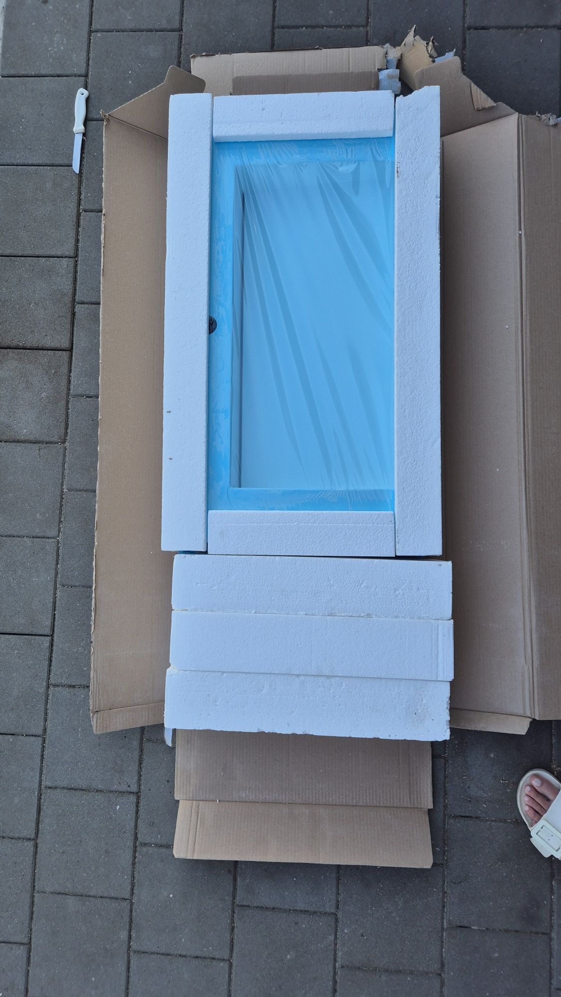 Umywalka 80 cm, konglomerat Cristalstone