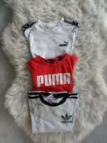 T-shirty koszulki zestaw rozm.116 chłopięce Adidas Puma