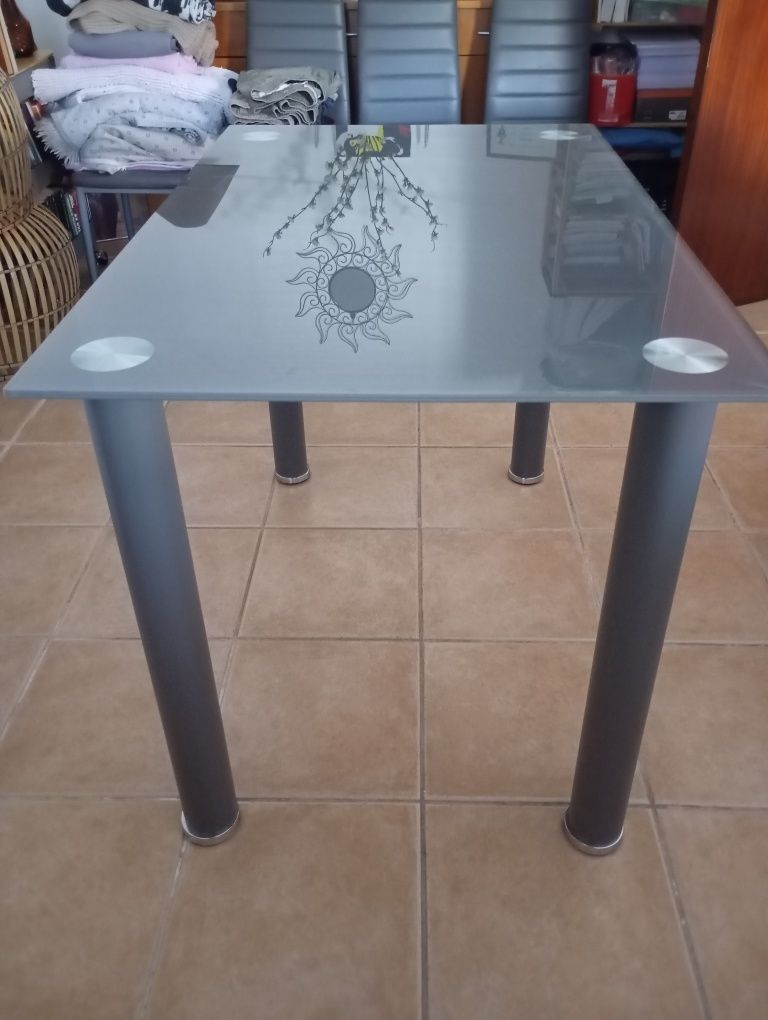 Mesa de vidro 110 x 70