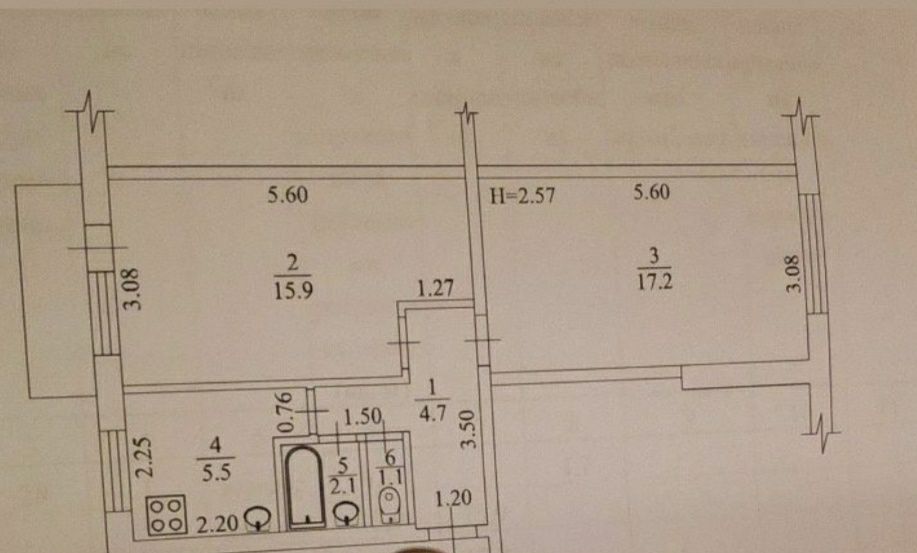 Продам 2к квартиру поруч з метро