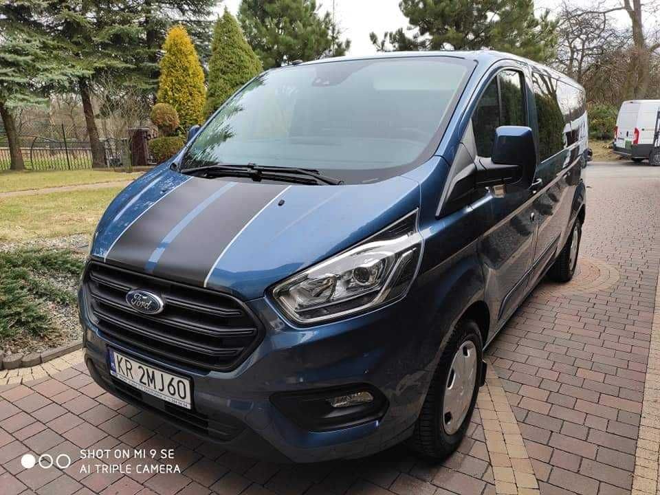 Bus 9 osobowy WYNAJEM Transit Custom Trafic Nowe 19r Rozwożenie Gości