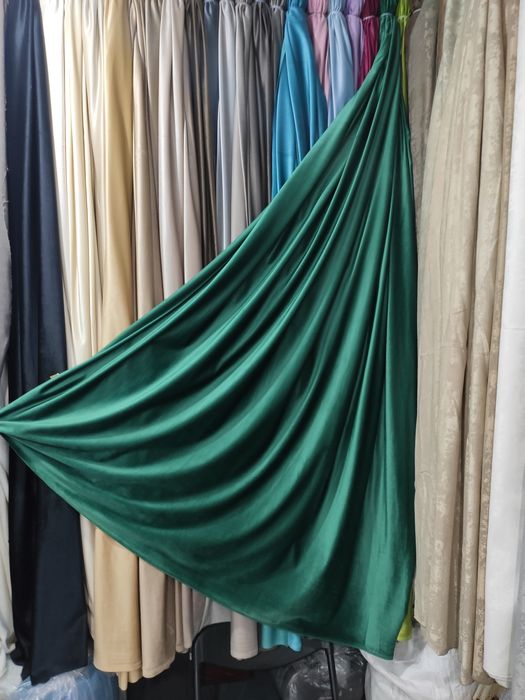 Штори оксамит, гардины бархат, тюль, велюр, мікровелюр