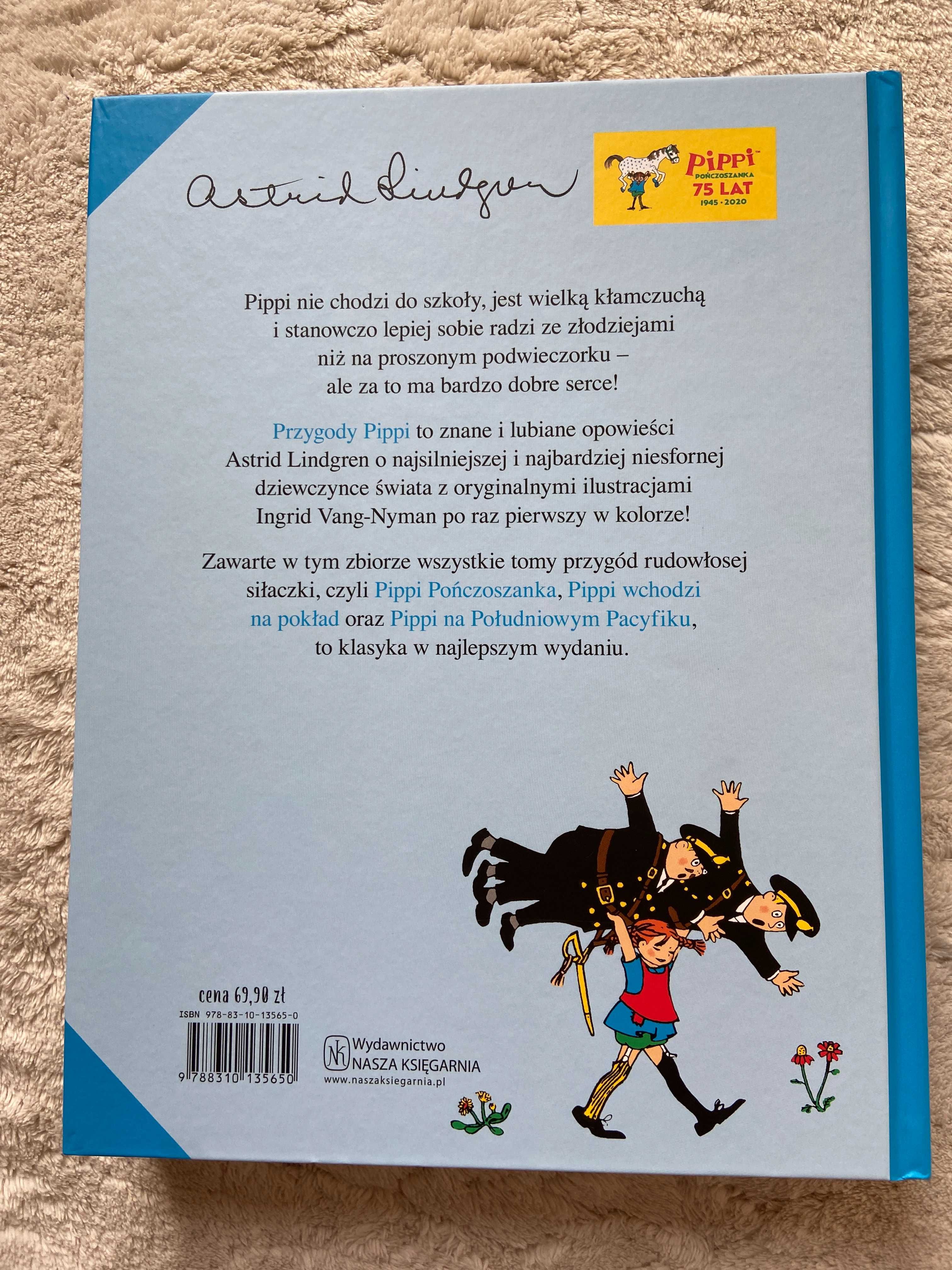 Przygody Pippi Zbiór 3 tomy Astrid Lindgren Nasza Księgarnia 2020