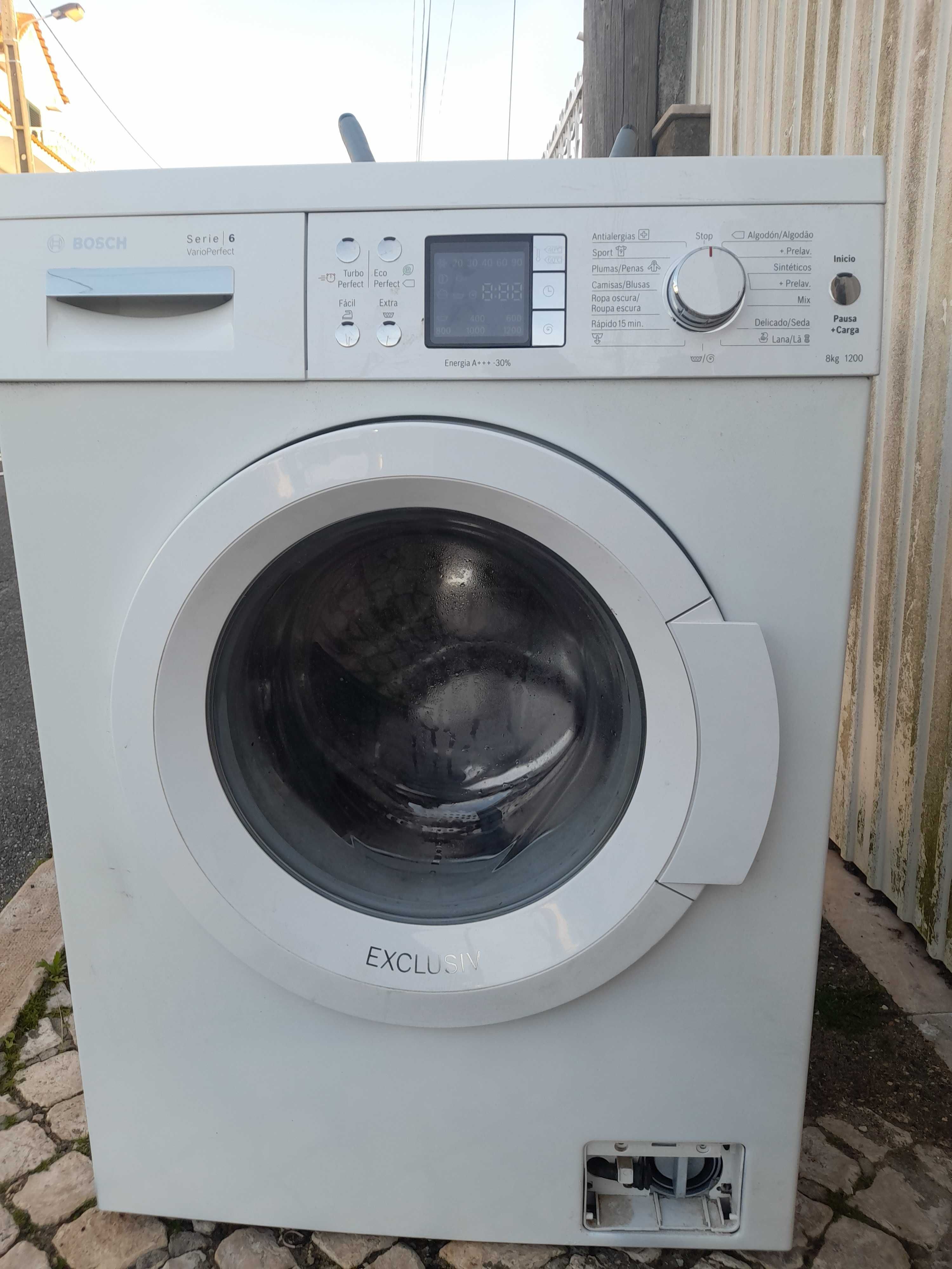 maquina de roupa Bosh seri 6 1200 8 quilos como nova