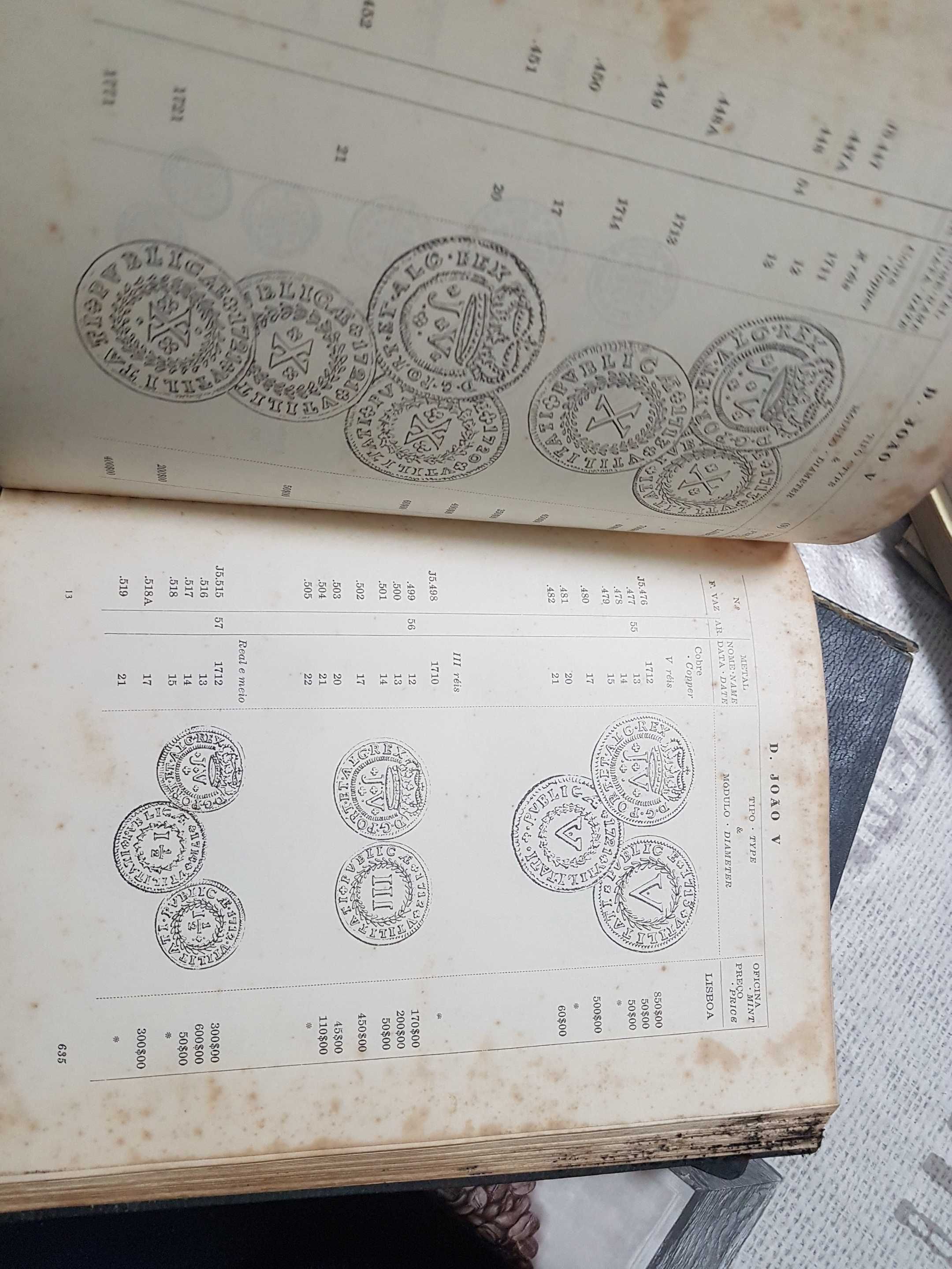 Livro das moedas de portugal volume I e II