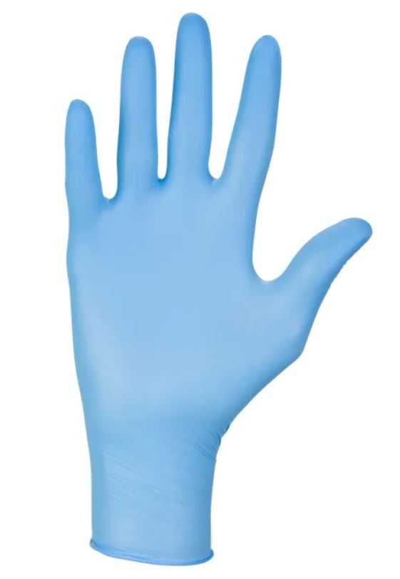 Rękawiczki Mercator nitrylowe niebieskie rozmiar S bezpudrowe 100 szt