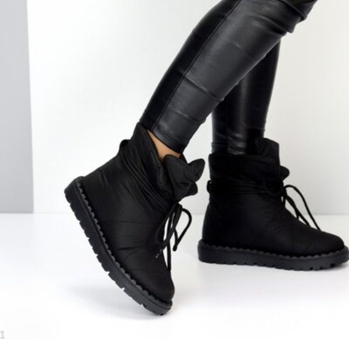 Женские зимние дутики из плащевки