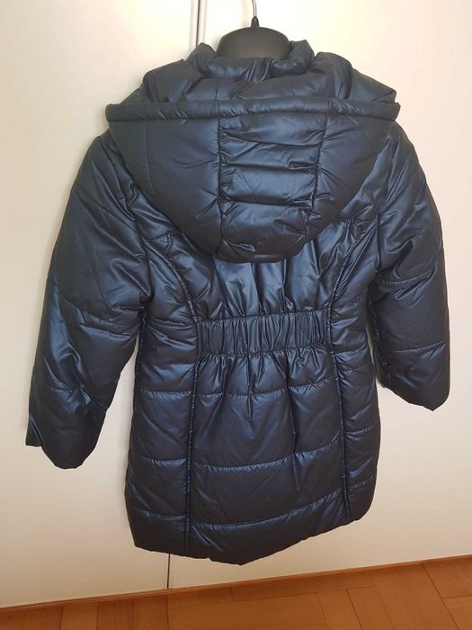 Plaszczyk zimowy dla dziewczynki 116cm