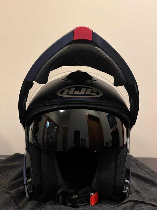 Capacete Modular HJC I90 Solid Azul Anodizado