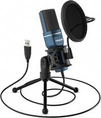 Mikrofon do podcastów pojemnościowy Tonor TC-777 zestaw statyw filtr