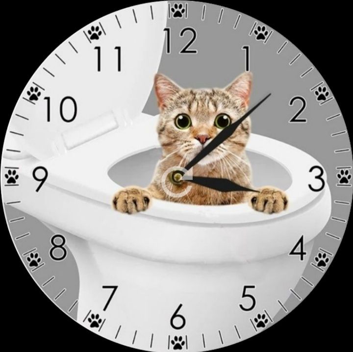 Настенные часы любителям котиков