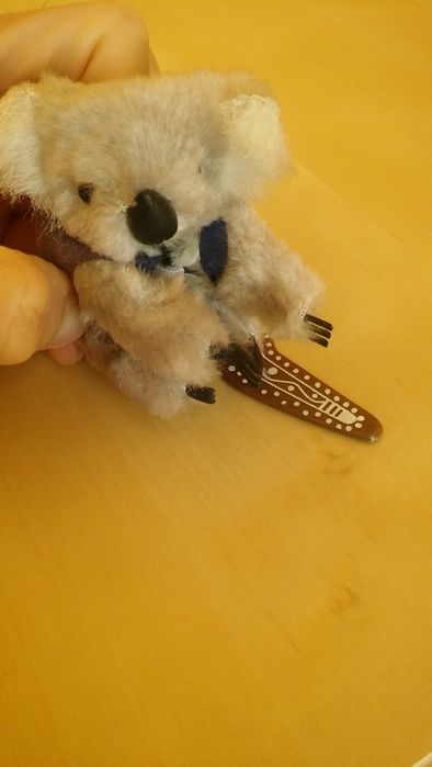 Koala z bumerangiem z Australii