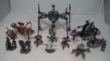Lego Star Wars Grievous Spider Hailfire Droid Droideka figurki 75085
