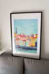 Quadro com ilustração da cidade do Porto