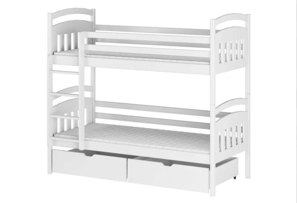 Łóżko dziecięce Gabi 70x170 piętrowe z materacami.