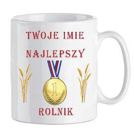 Kubek z nadrukiem Rolnik, Śmieszne, Zabawny tekst BI-ROL-011