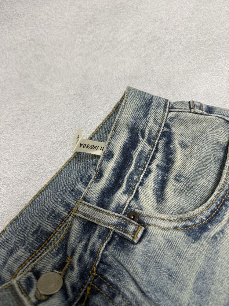 Штаны Джинсы Acne Studios Blue Painted jeans M L nofaith jaded balenci