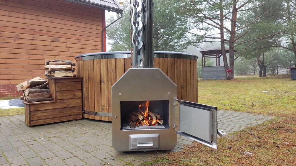 Balia ogrodowa Gorąca beczka Jacuzzi KOMPLETNA