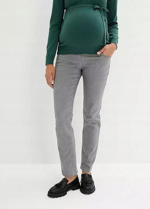 B.P.C ciążowe spodnie jeansowe szare 44.