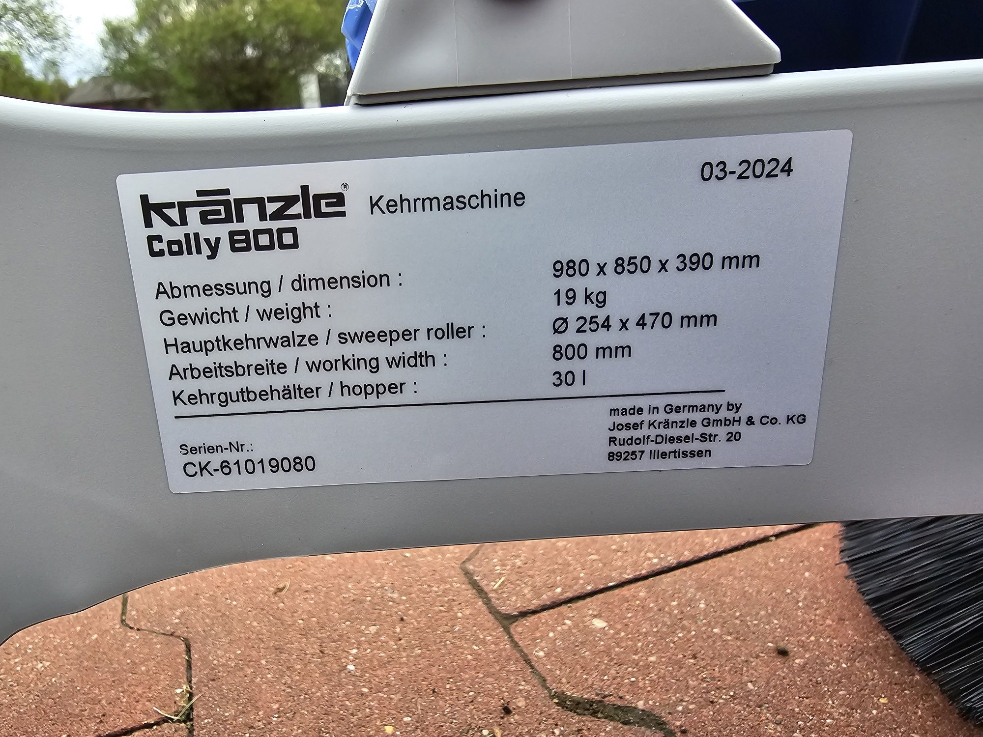 MARCINKOWSCY Kranzle zamiatarka myjka Colly 800
