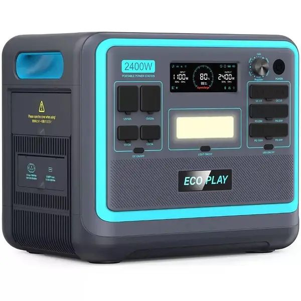 Портативна зарядна станція EcoPlay 2400W 2048WH 640000mAh