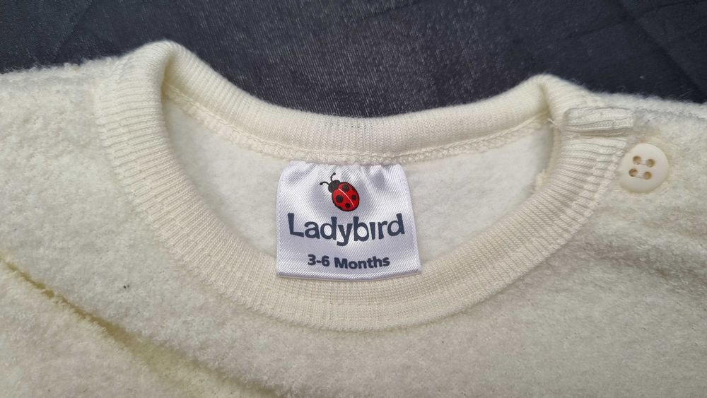 Dziewczęca bluza z polaru z ozdobnym motywem, rozm 68