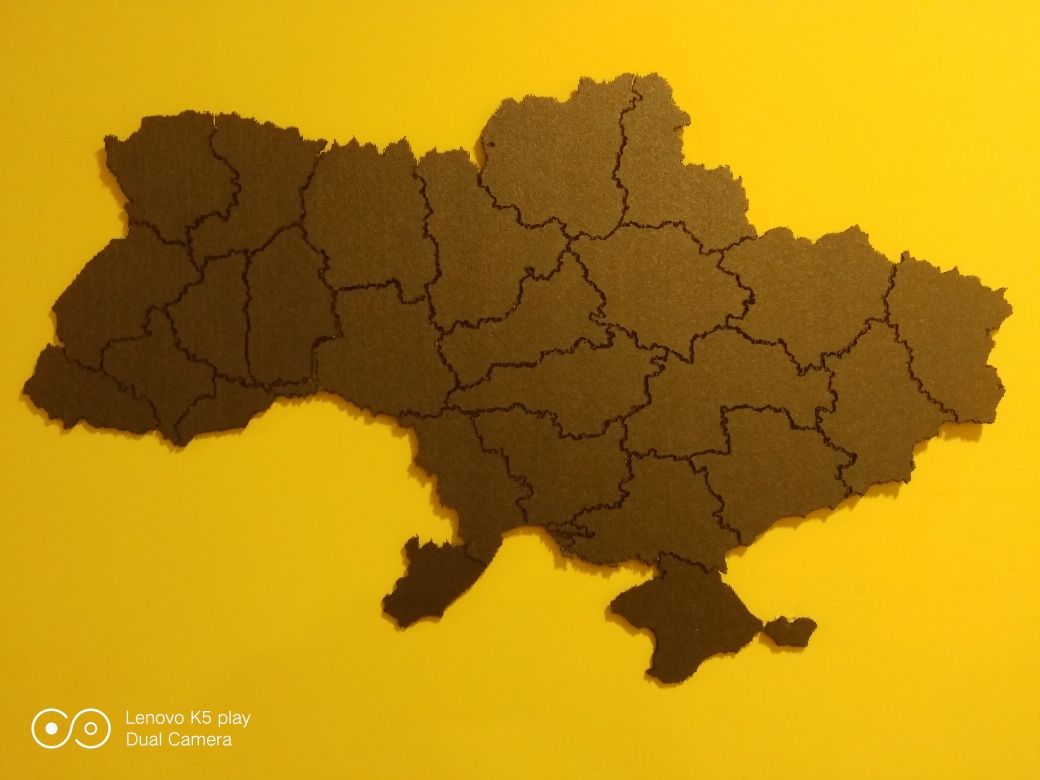 Карта України декор на стіну