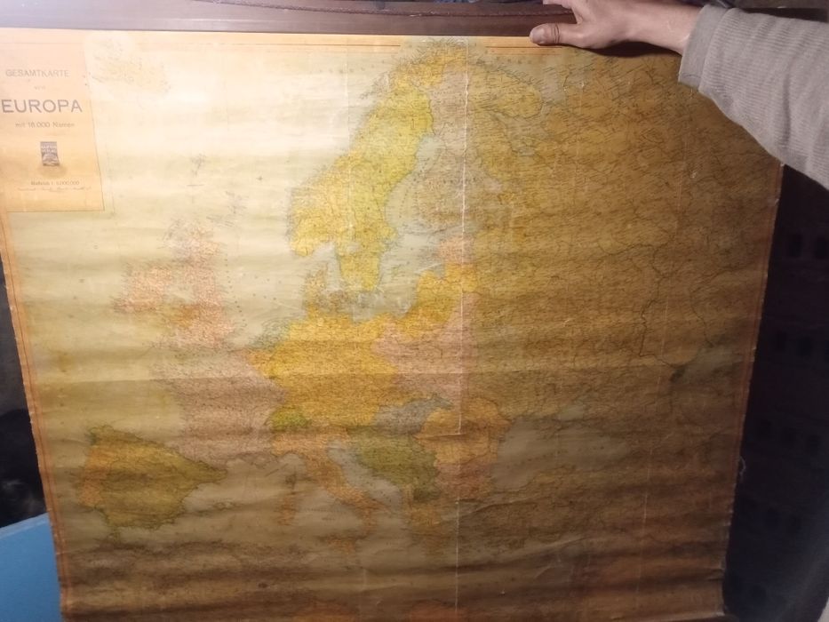 Mapa Europa tipo escola primária