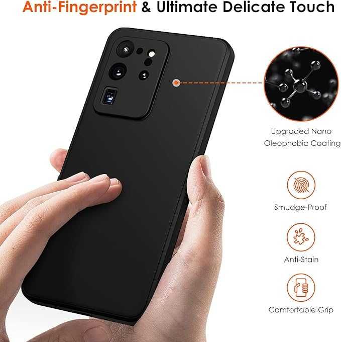 Plecki etui IVOLER S20 Ultra / S11 Plus czarny mat wzmocnione brzegi