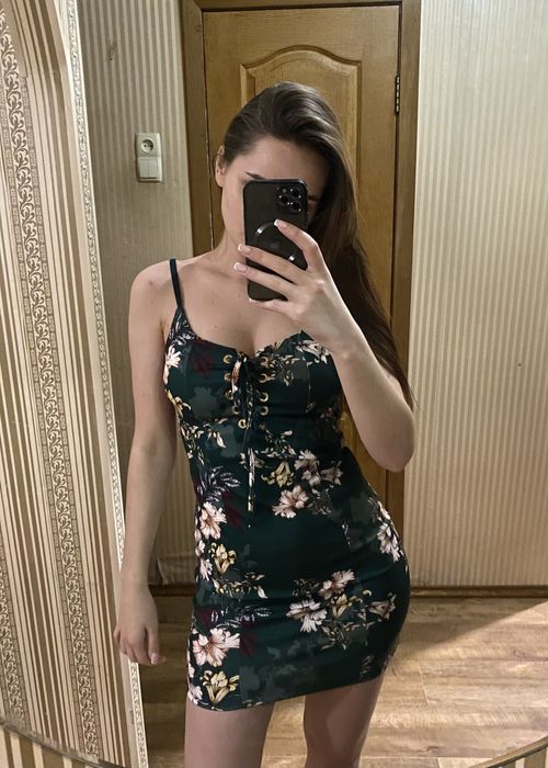 Сукня темно зелена