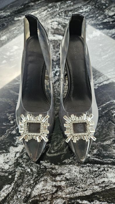 Czółenka, szpilki winylowe,reserved 39